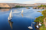 Feluccas Nile River Aswan Egypt